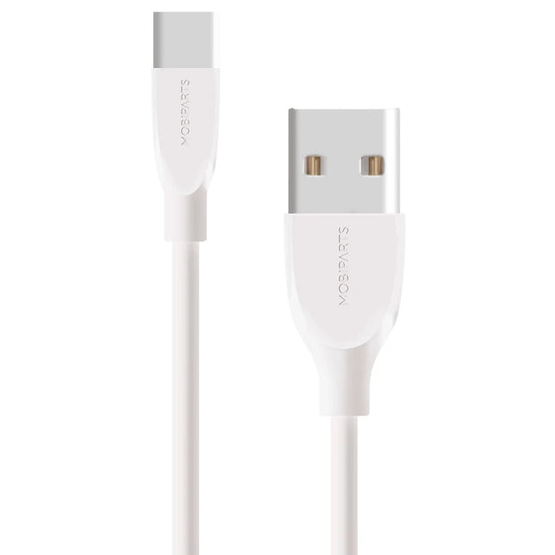 Mobiparts USB-C naar USB-A kabel 1m Wit
