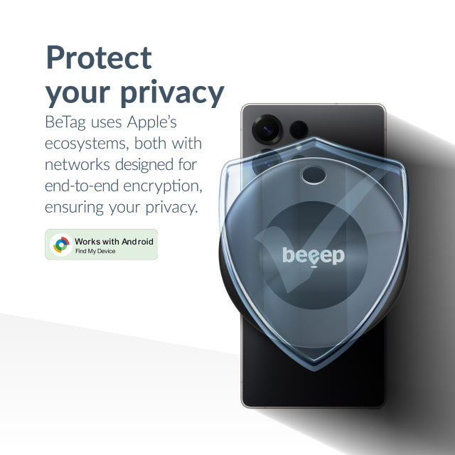 Beeep BeTag Android Tracker met sleutelhanger Zwart
