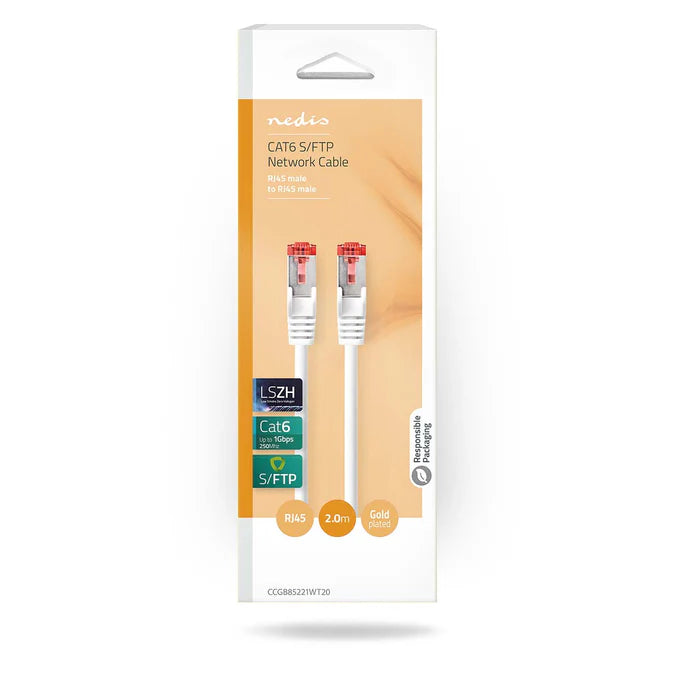 Nedis CAT6 Netwerkkabel RJ45 Wit