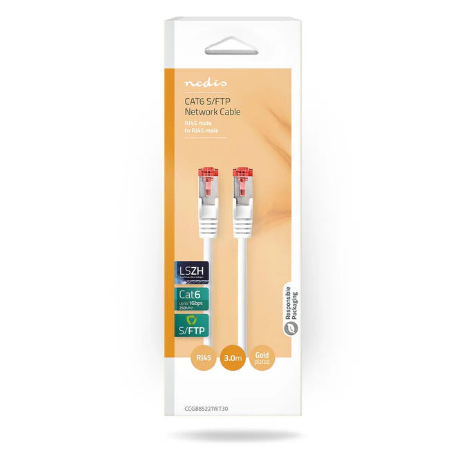 Nedis CAT6 Netwerkkabel RJ45 Wit