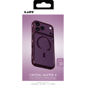 Laut Crystal Matter X MagSafe Hoesje - iPhone 18 Pro / 17 Pro - Bordeauxrood