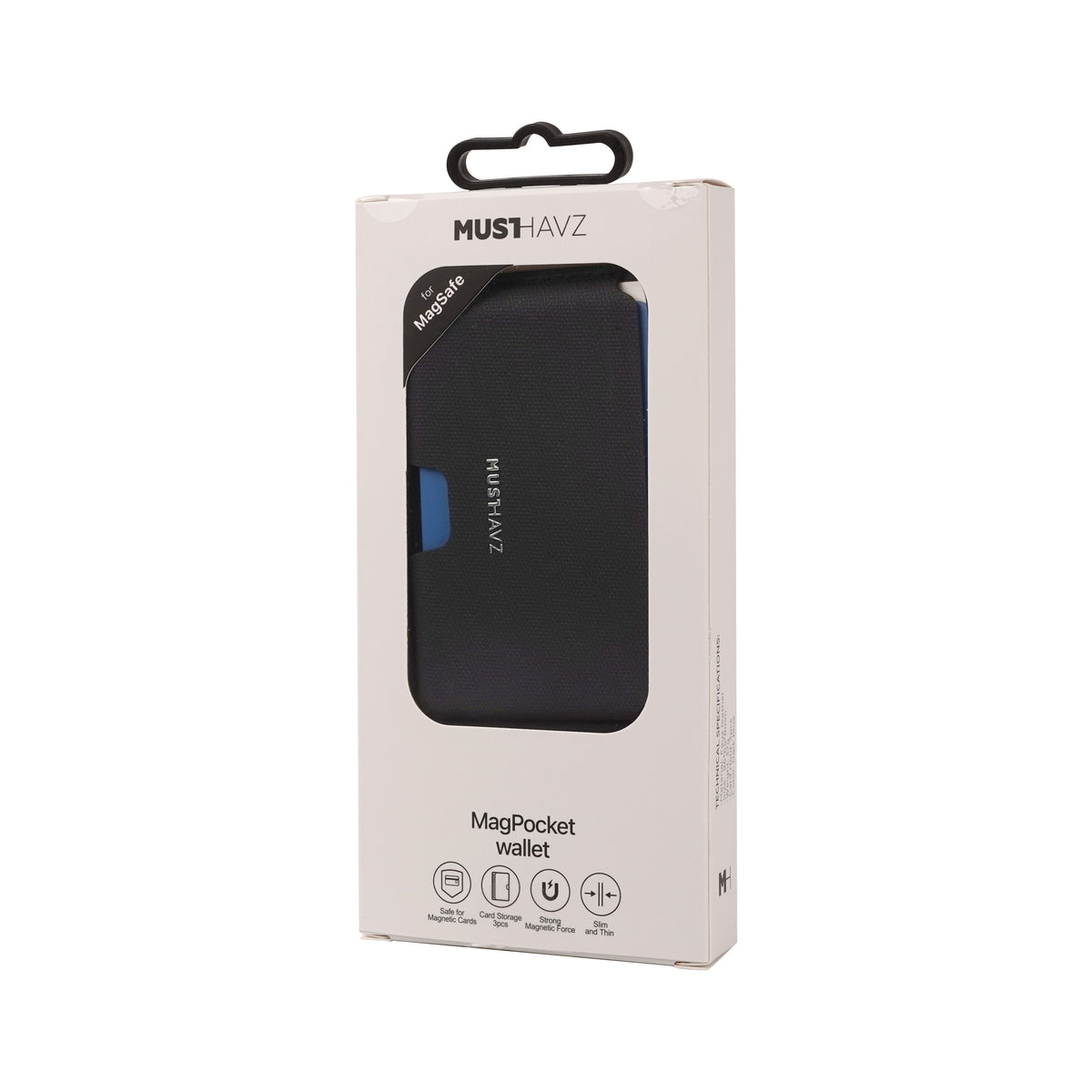 Musthavz MagPocket wallet - Zwart