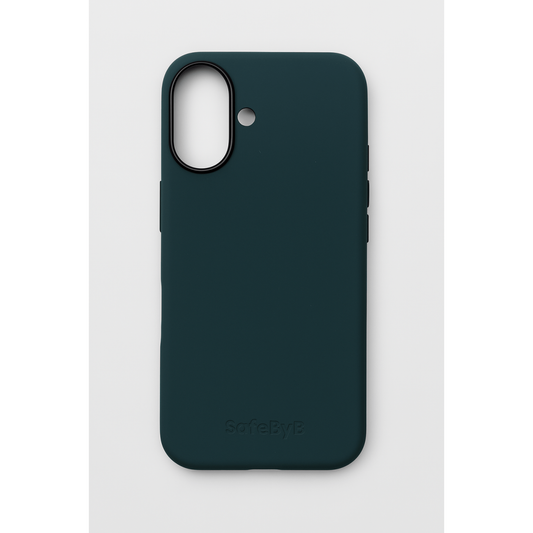 SafeByB Siliconen MagSafe Case - Apple iPhone - Donkergroen