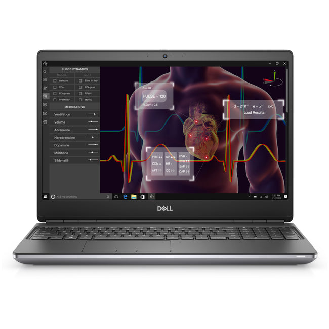 Refurbished Dell Precision 7550 15,6 inch - Intel Core i7 - 32GB RAM - 512GB SSD - Zwart - Grade A