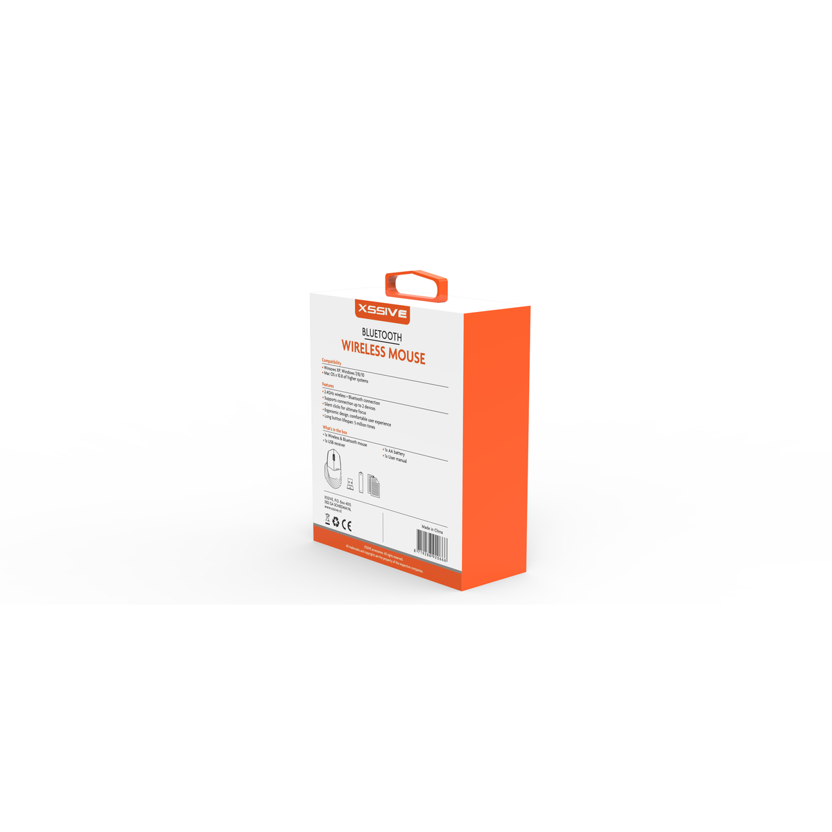 Xssive XZSS-MS3B Draadloze muis - Zwart